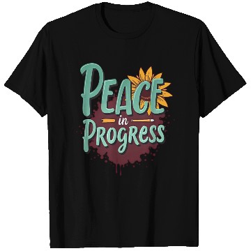 Discover Inspirational Sunflower and Peace Message T Shirts