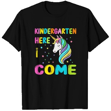 Discover Kindergarten Here I come Back to School Unicorn T Shirts