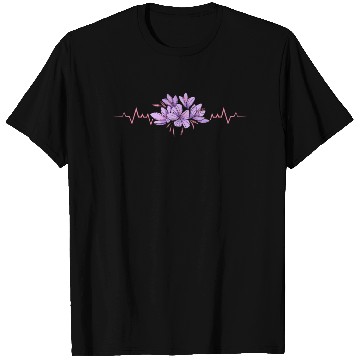 Discover Lesbian Heartbeat Violet Flower Love Pride Art T Shirts