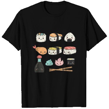 Discover Kawaii Sushi T Shirts