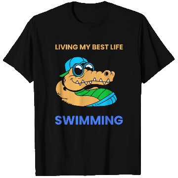 Discover Living My Best Life Swimming T Shirts
