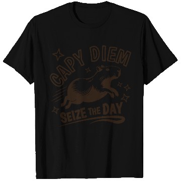 Discover Capy Diem Seize the Day for Capybara enthusiasts T Shirts