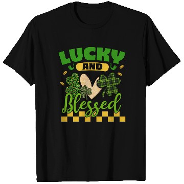Discover Lucky And Blessed Day Lucky Heart T Shirts
