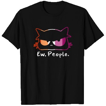 Discover Cat Grumpy Face Ew People Lesbian Pride Colors T Shirts