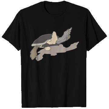 Discover Long-Necked Wonder: Unique Turtle Art T Shirts