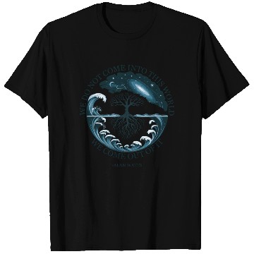 Discover Cosmic Tree of Life Alan Watts Quote Design T Shirts