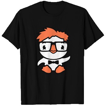 Discover Duck Nerd Geek Smart Horn-Rimmed Glasses Greeting T Shirts