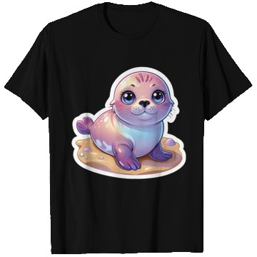 Discover Adorable Seal Sticker T Shirts