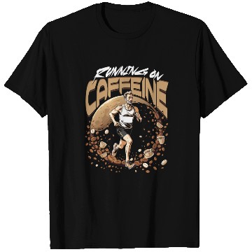 Discover Marathon Marathoner Running On Caffeine T Shirts