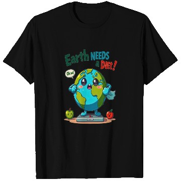 Discover T Shirts - Earth Needs a Diet – Go Green Now