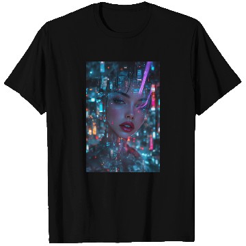 Discover Neon Siren A Cyberpunk Reverie T Shirts