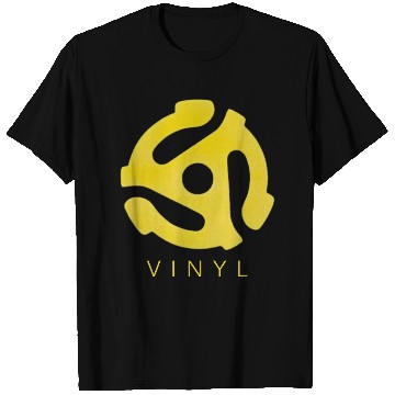 Discover 45RPM Retro Vinyl Record Adaptor T Shirts