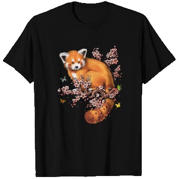 Discover Red Panda Cherry Blossom T Shirts