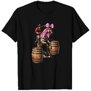 Discover Coquette Bow Barrel Racer Barrel Racing Rodeo Mom T Shirts
