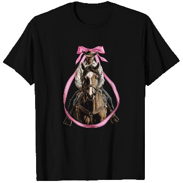 Discover Coquette Bow Rodeo Barrel Racer Barrel Racing Mom T Shirts
