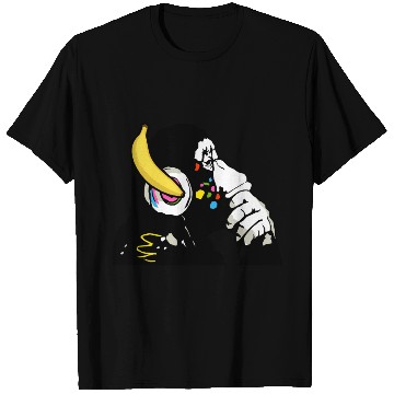 Discover DJ chimpanzee , Banana headphones T Shirts