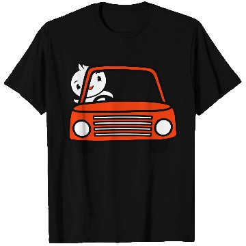 Discover Duck Car Driver Fast Vehicle Greeting Waving Cute T Shirts