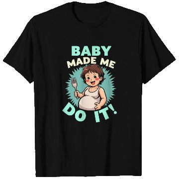 Discover Pregnancy Cravings Funny Maternity Food Baby Bump T Shirts