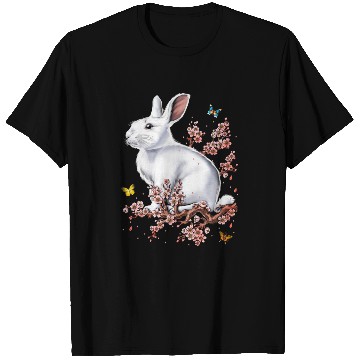 Discover Rabbit Cherry Blossom FULL T Shirts