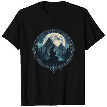 Discover Man in hat and Moon T Shirts