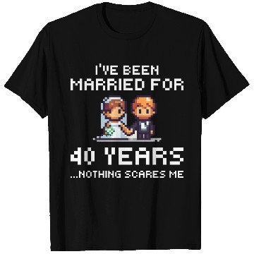 Discover Couples Married 40 Years - Funny 40th Wedding Anni T Shirts