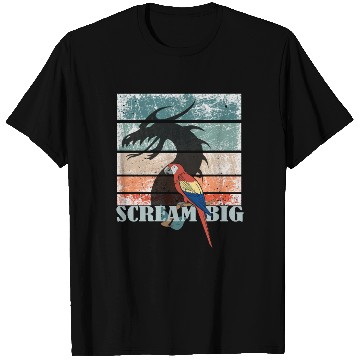 Discover Scream Big Parrot Dragon Fusion T Shirts