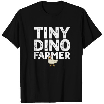 Discover Tiny dino farmer - Dinosaur Funny Dino Farmer T Shirts
