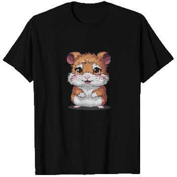 Discover Adorable Hamster with Big Eyes and Fluffy Fur T Shirts