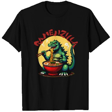 Discover RamenZilla Ramen Noodle Loving Kaiju Monster T Shirts