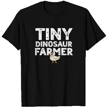 Discover Tiny dino farmer - Dinosaur Funny Dinosaur Farmer T Shirts