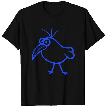 Discover Bird looks cute funny stupid weird confused comic T Shirts