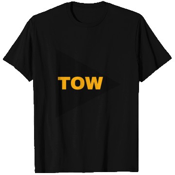 Discover Tow arrow triangle black yellow towing racecar T Shirts