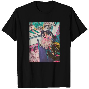 Discover Tropical Funky Cat T Shirts
