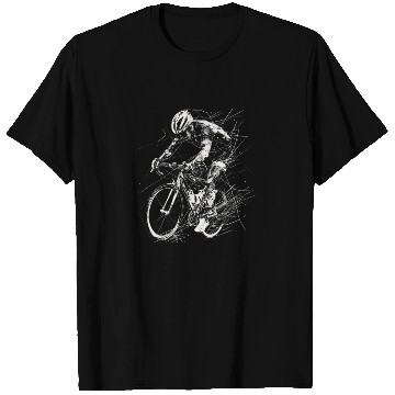 Discover Cycling Guy Drawing T Shirts