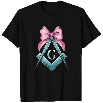 Discover Coquette Bow Square Compass Freemasonry Mom T Shirts