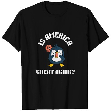 Discover Funny no tariffs penguin T Shirts