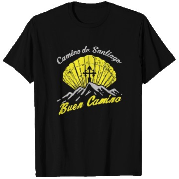 Discover Way of St. James Buen Camino pilgrim shell T Shirts