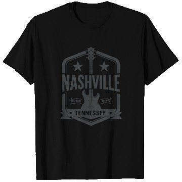 Discover Nashville Music City Guitar Tennessee T Shirts