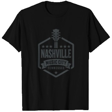 Discover Nashville Music City Guitar Tennessee T Shirts