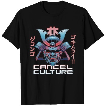 Discover Cyber Samurai “Cancel Culture” Futuristic Art T Shirts