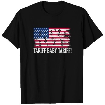 Discover Tariff Baby Tariff American Flag Trump Tariff T Shirts