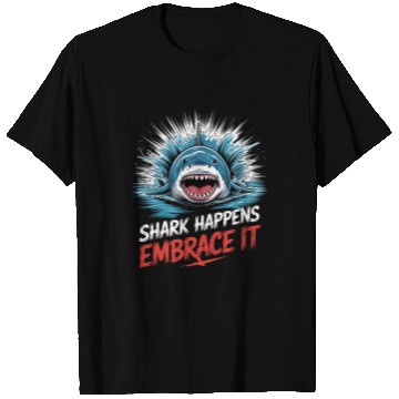 Discover Shark Happens Embrace it Shark Diver T Shirts