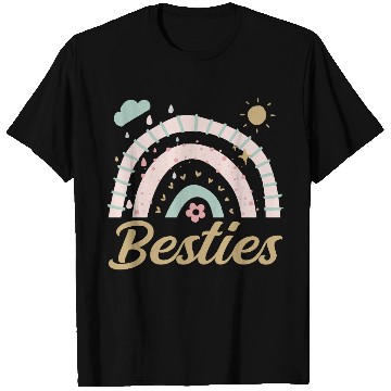 Discover Besties BFF Heart Best Friends Bestie T Shirts