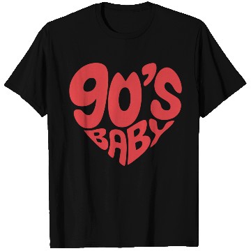 Discover 90’s Baby Retro Heart – Nostalgic 90s Kid Throwbac T Shirts
