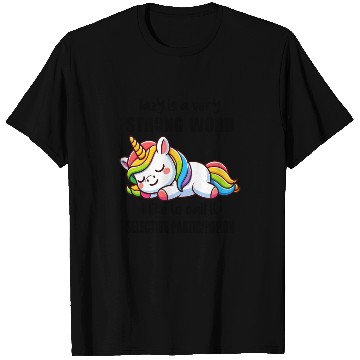 Discover Sleepy Rainbow Unicorn T Shirts
