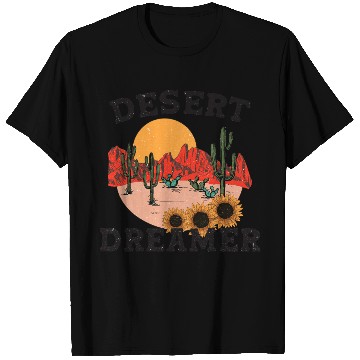 Discover Desert Dreamer - Vintage Western Landscape Illustr T Shirts