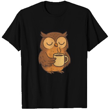 Discover "Coffee First, Hoot Later!" T Shirts