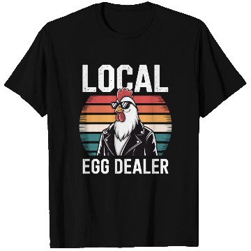 Discover Local Egg Dealer Easter Sunday Retro Chicken Farm T Shirts