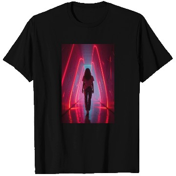 Discover Prismatic Ascent Striding Through the Future T Shirts