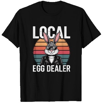 Discover Local Egg Dealer Easter Bunny Retro Easter Sunday T Shirts